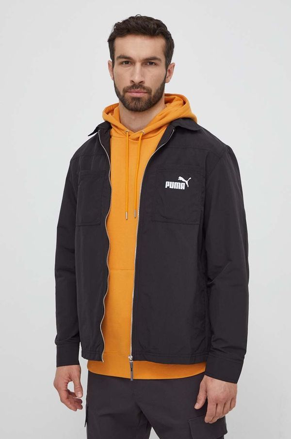 Puma Košulja-jakna Puma boja: crna, za prijelazno razdoblje, 623681