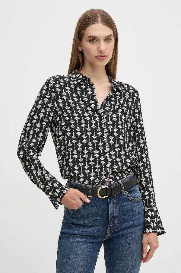 Joop! Košulja Joop! za žene, boja: crna, regular, s klasičnim ovratnikom, 30043992