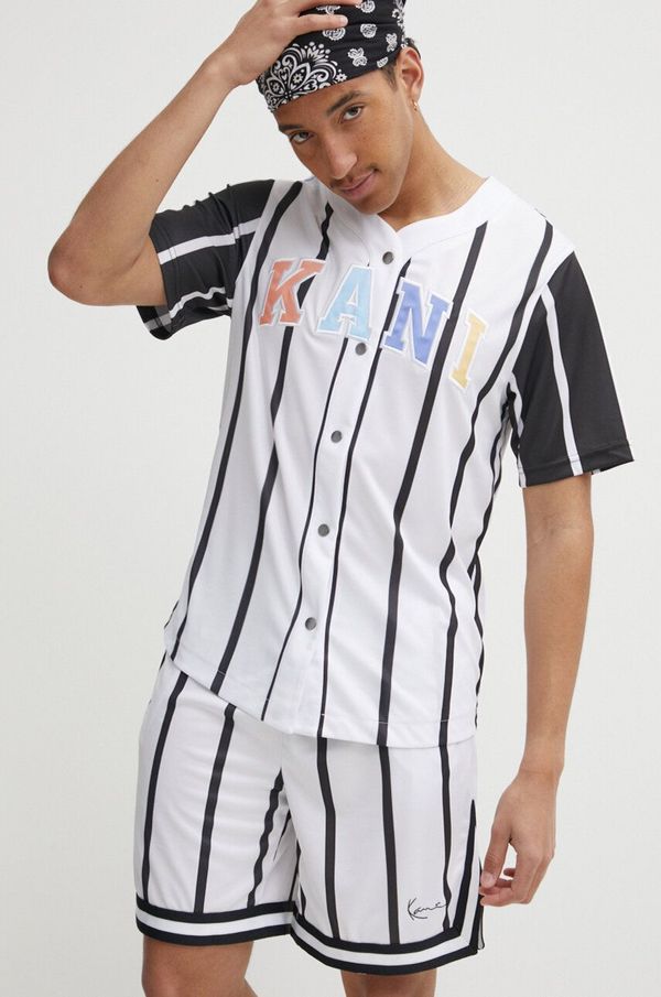 Karl Kani Košulja Karl Kani za muškarce, boja: bijela, regular