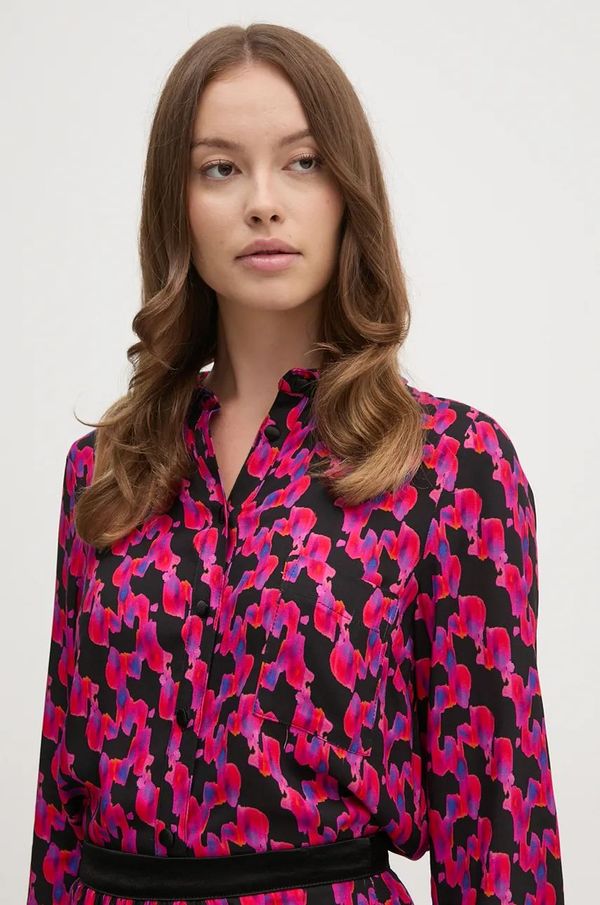 La Petite Française Košulja La Petite Française PFCHAMAREE za žene, boja: ružičasta, regular, s klasičnim ovratnikom, PFCHAMAREE