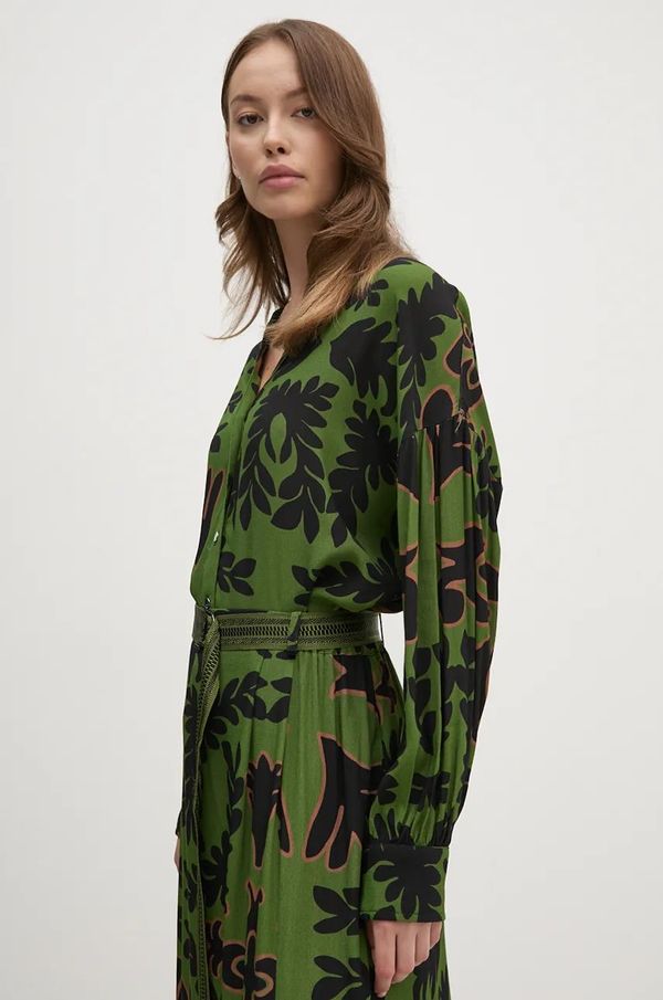 La Petite Française Košulja La Petite Française PFCHERCHEUSE za žene, boja: zelena, relaxed, PFCHERCHEUSE