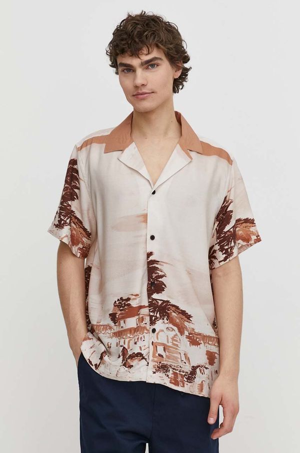 Les Deux Košulja Les Deux za muškarce, boja: bež, relaxed, LDM401079