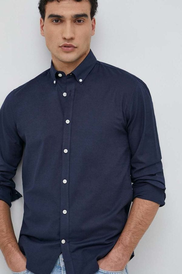 Lindbergh Košulja Lindbergh za muškarce, boja: tamno plava, slim, o button-down ovratnikom