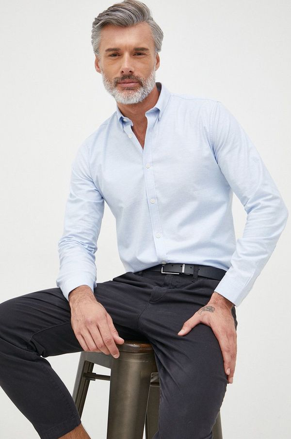 Lindbergh Košulja Lindbergh za muškarce, slim, o button-down ovratnikom