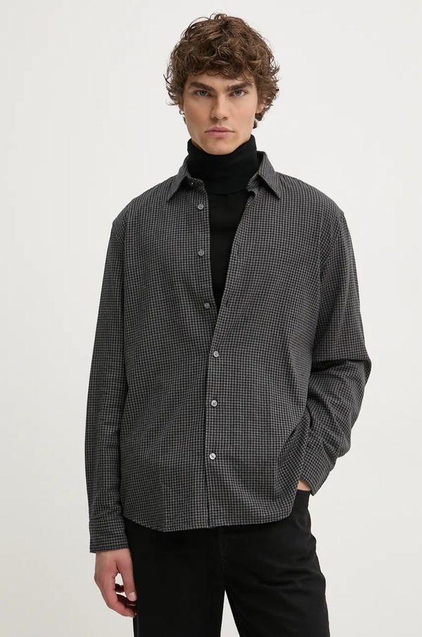 Marc O'Polo Košulja Marc O'Polo za muškarce, boja: siva, regular, s klasičnim ovratnikom, M29732642118