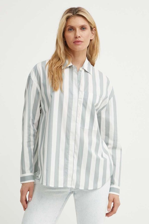 Marc O'Polo Košulja Marc O'Polo za žene, boja: bijela, relaxed, s klasičnim ovratnikom, 406111542423