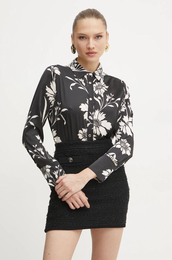 Marciano Guess Košulja Marciano Guess MOLLY za žene, boja: crna, regular, s klasičnim ovratnikom, 5RGH34 9917Z