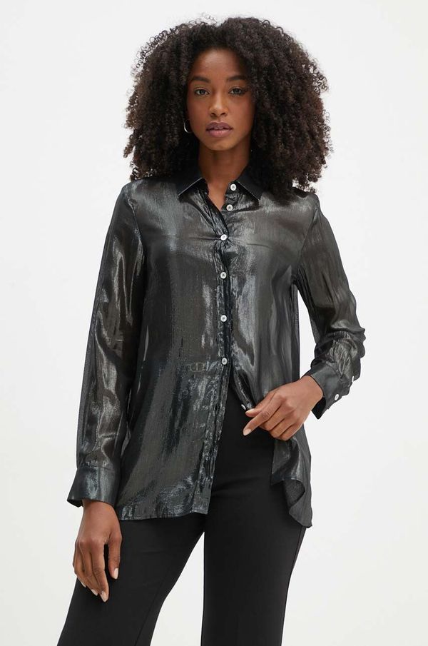 Marella Košulja Marella za žene, boja: zelena, regular, s klasičnim ovratnikom, 2423116062200