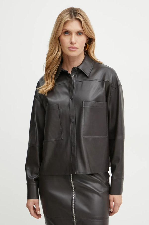 Max&Co. Košulja MAX&Co. za žene, boja: smeđa, relaxed, s klasičnim ovratnikom, 2426916024200