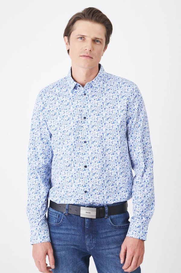 Medicine Košulja Medicine za muškarce, boja: bijela, regular, s klasičnim ovratnikom