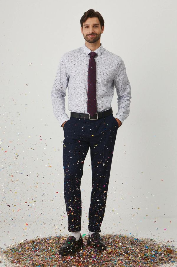 Medicine Košulja Medicine za muškarce, boja: bijela, regular, s klasičnim ovratnikom