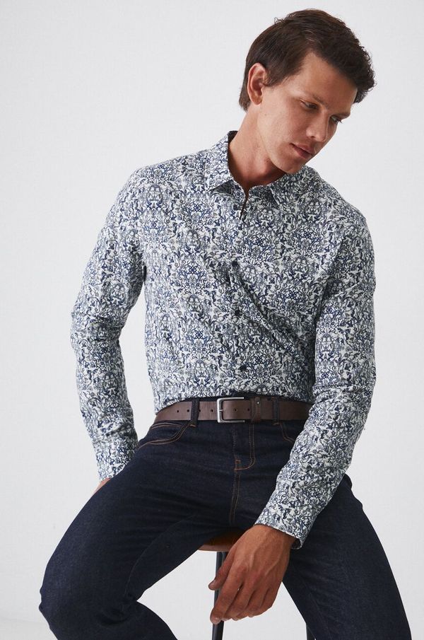 Medicine Košulja Medicine za muškarce, boja: bijela, slim, s klasičnim ovratnikom