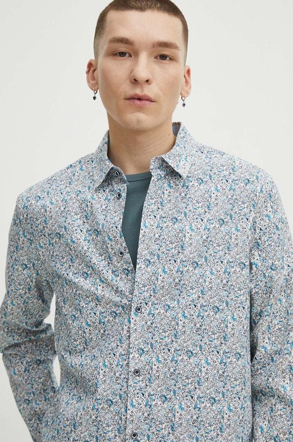 Medicine Košulja Medicine za muškarce, boja: bijela, slim, s klasičnim ovratnikom