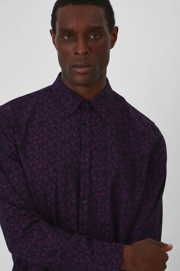 Medicine Košulja Medicine za muškarce, boja: ljubičasta, regular