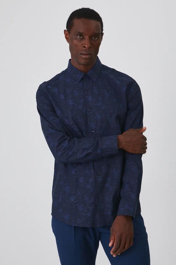 Medicine Košulja Medicine za muškarce, boja: tamno plava, regular