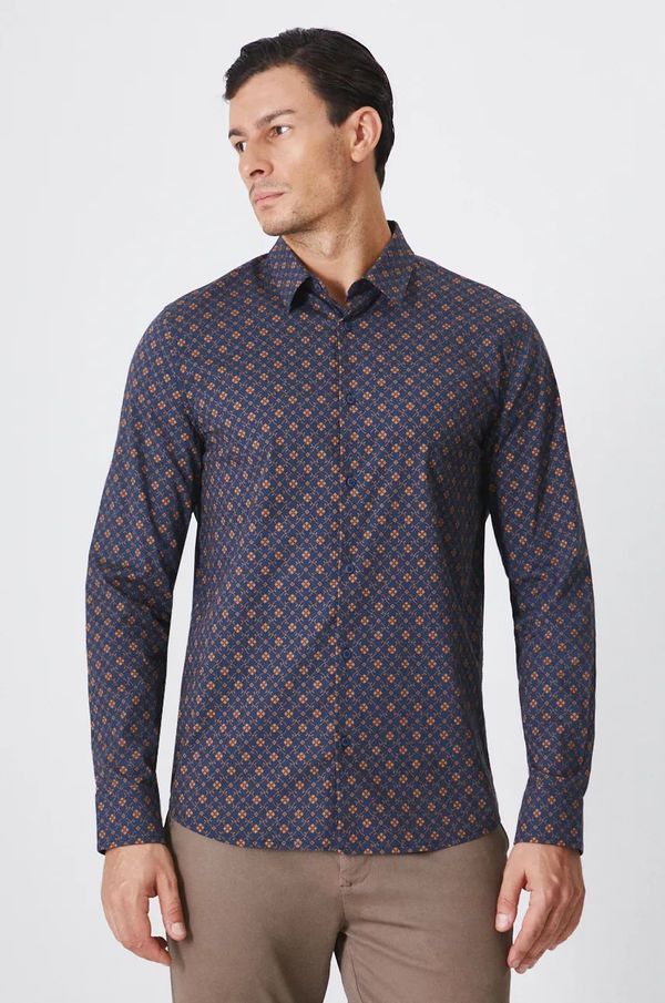 Medicine Košulja Medicine za muškarce, boja: tamno plava, regular, s klasičnim ovratnikom