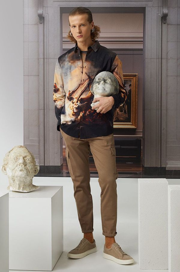 Medicine Košulja Medicine za muškarce, regular, s klasičnim ovratnikom