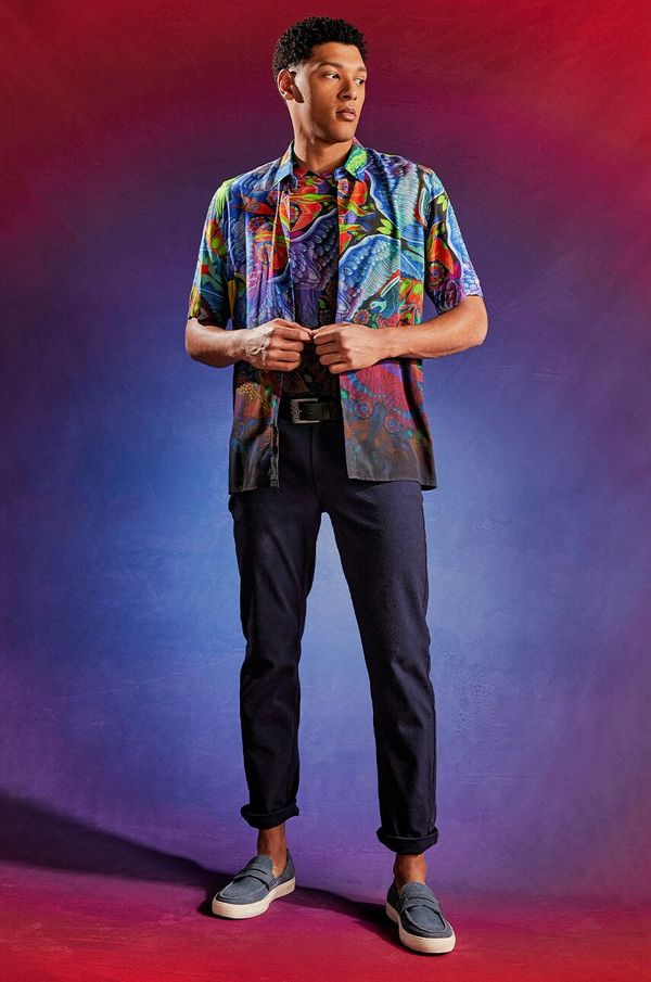 Medicine Košulja Medicine za muškarce, relaxed, s klasičnim ovratnikom