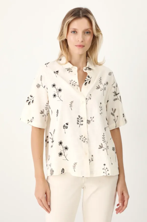 Medicine Košulja Medicine za žene, boja: bež, regular, s klasičnim ovratnikom