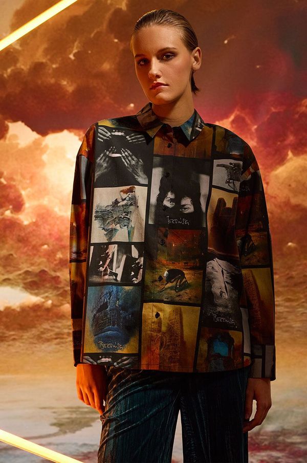 Medicine Košulja Medicine za žene, relaxed, s klasičnim ovratnikom