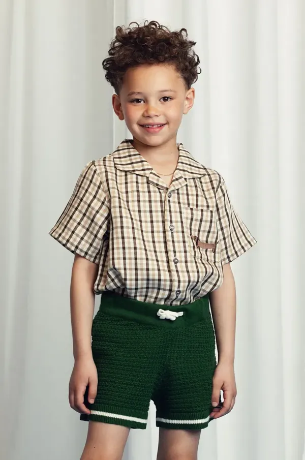 Mini Rodini Košulja Mini Rodini Gingham boja: bež, 2522016013