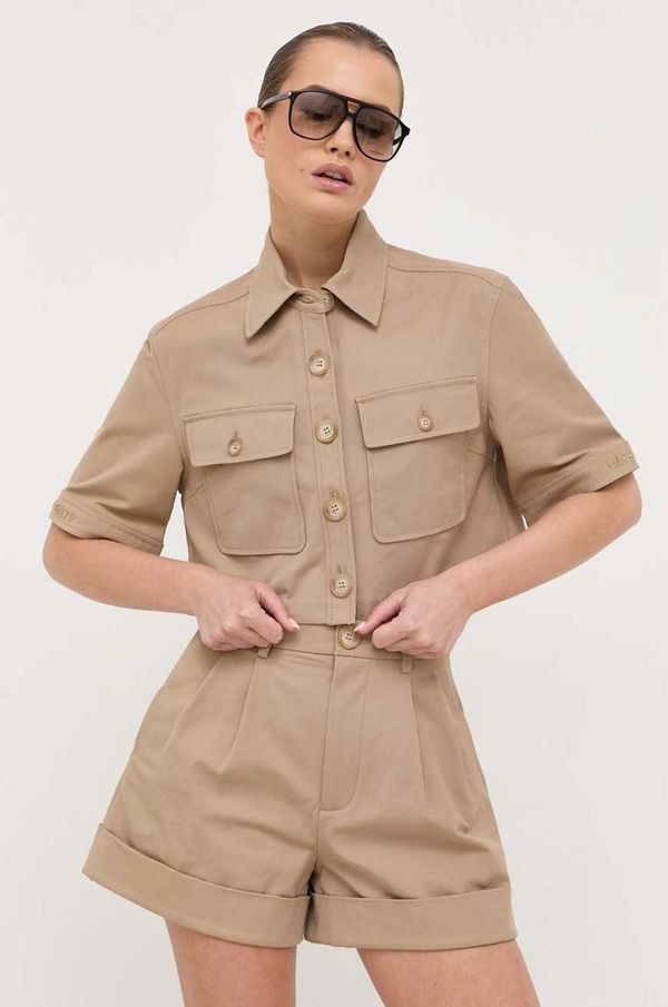 Miss Sixty Košulja Miss Sixty za žene, boja: bež, regular, s klasičnim ovratnikom