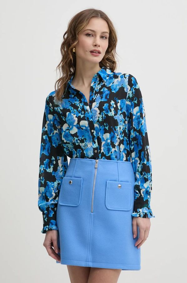 Morgan Košulja Morgan CAMIE.F za žene, boja: crna, regular, s klasičnim ovratnikom, CAMIE.F