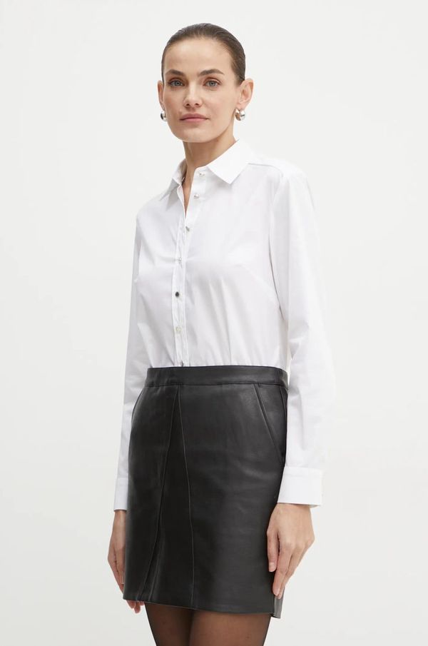 Morgan Košulja Morgan CBREN za žene, boja: bijela, regular, s klasičnim ovratnikom, CBREN