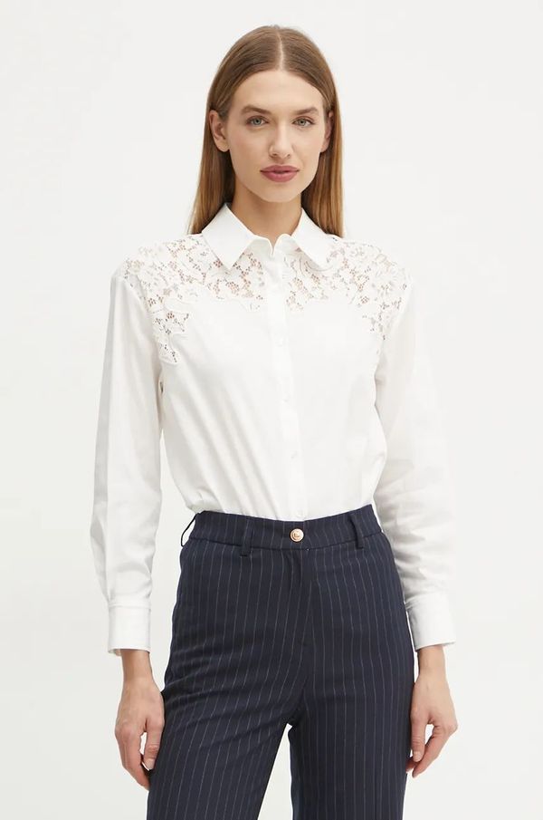 Morgan Košulja Morgan CGRAP za žene, boja: bež, regular, s klasičnim ovratnikom, CGRAP