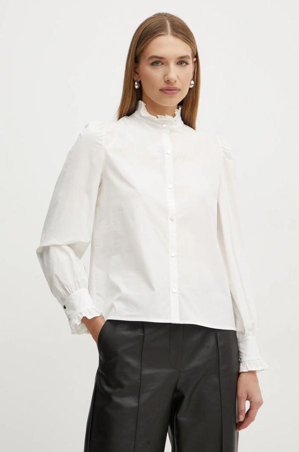 Morgan Košulja Morgan CHLOE.F za žene, boja: bijela, regular, s ruskim ovratnikom, CHLOE.F