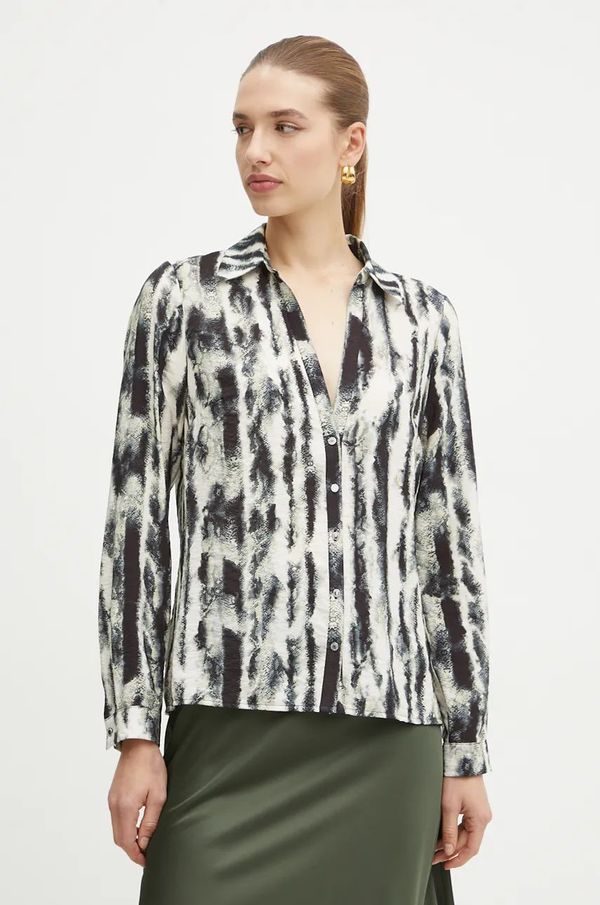 Morgan Košulja Morgan CHOZ.F za žene, boja: bež, regular, s klasičnim ovratnikom, CHOZ.F