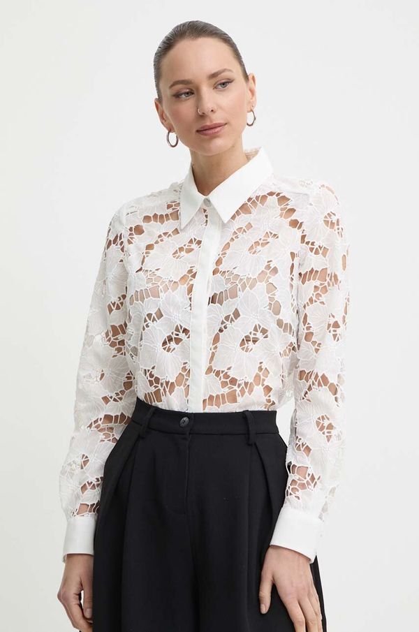 Morgan Košulja Morgan COCONU za žene, boja: bež, regular, s klasičnim ovratnikom, COCONU