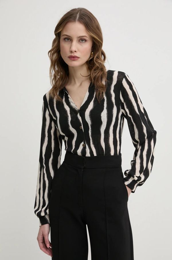 Morgan Košulja Morgan TRIBO za žene, boja: crna, regular, TRIBO