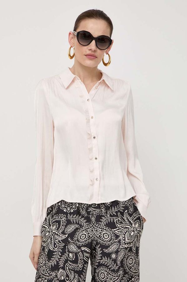 Morgan Košulja Morgan za žene, boja: bež, regular, s klasičnim ovratnikom