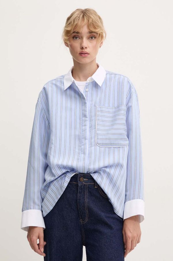 MUNTHE Košulja MUNTHE TUXILIMA za žene, relaxed, s klasičnim ovratnikom, 243100424327