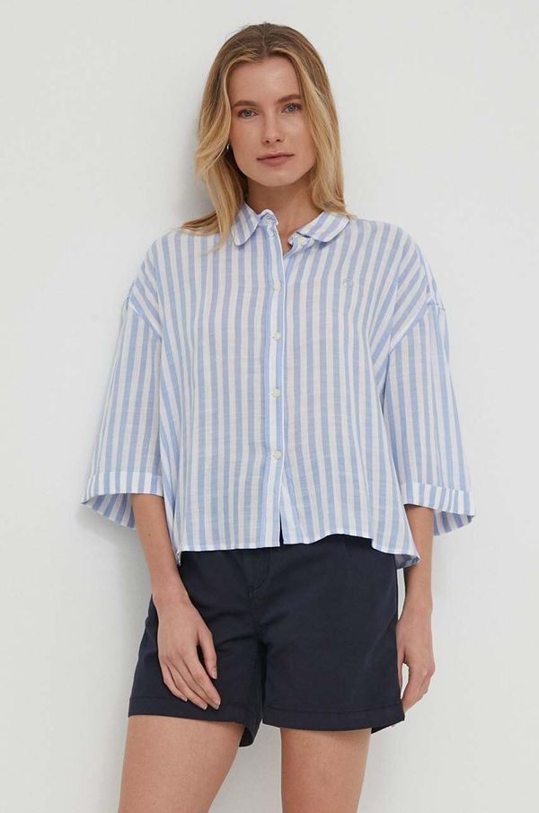 North Sails Košulja North Sails za žene, relaxed, s klasičnim ovratnikom, 065387