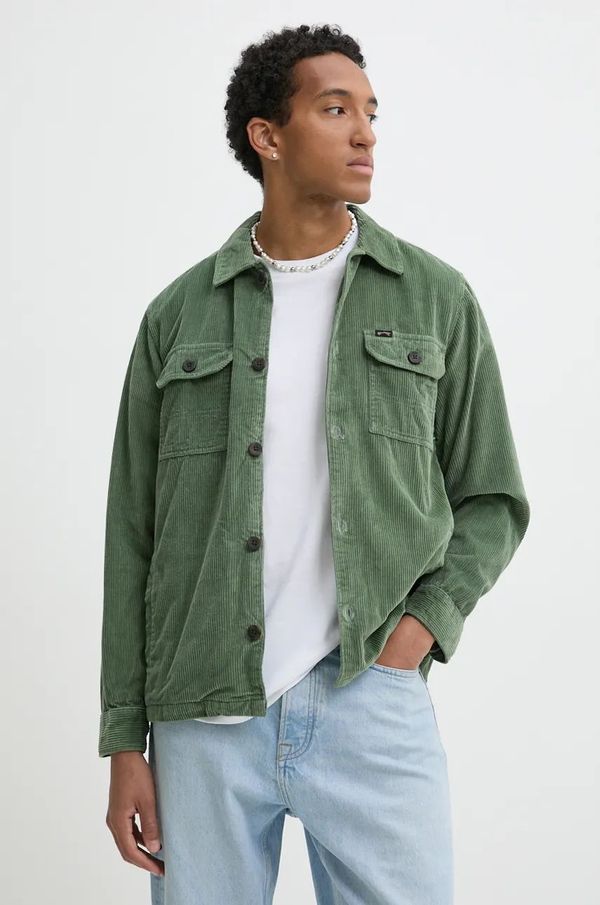 Billabong Košulja od samta Billabong Wildwood Cord boja: zelena, regular, EBYWT03003