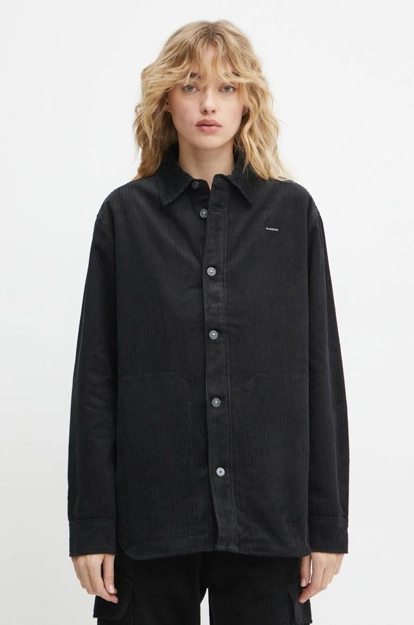 G-Star Raw Košulja od samta G-Star Raw boja: crna, regular, s klasičnim ovratnikom, D25291-D727