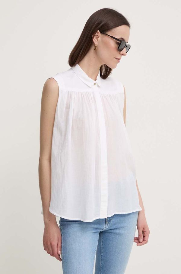 Pepe Jeans Košulja Pepe Jeans MINA za žene, boja: bijela, relaxed, s klasičnim ovratnikom, PL304892