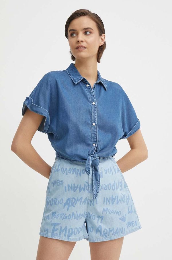 Pepe Jeans Košulja Pepe Jeans MOANA za žene, relaxed, s klasičnim ovratnikom, PL304838