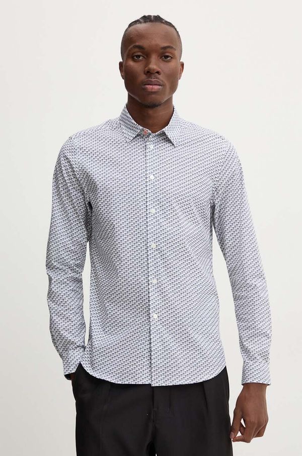 PS Paul Smith Košulja PS Paul Smith za muškarce, boja: bijela, regular, s klasičnim ovratnikom, M2R.433R.N22173