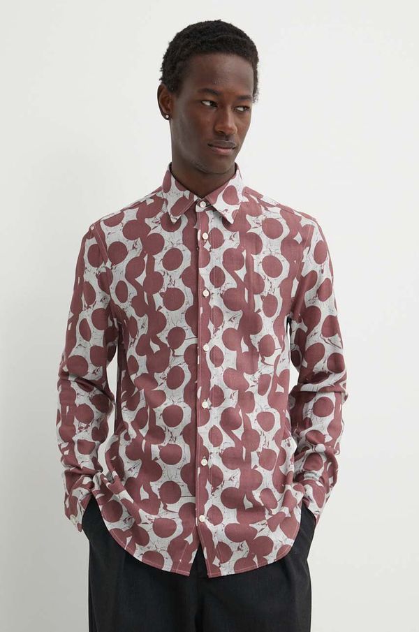 Tiger of Sweden Košulja s dodatkom lana Tiger Of Sweden Lowan regular, s klasičnim ovratnikom, T72292003