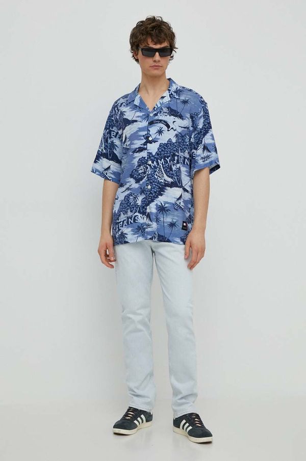 Tommy Jeans Košulja s dodatkom lana Tommy Jeans relaxed, DM0DM18950