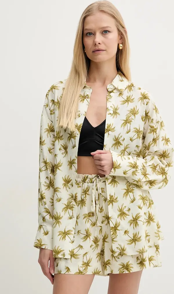 Twinset Košulja s dodatkom lana Twinset