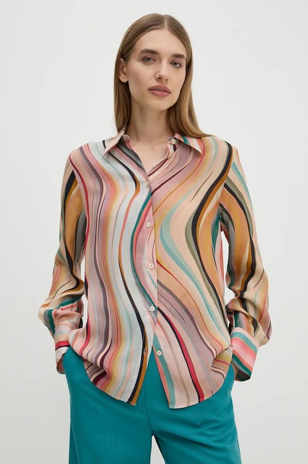 PS Paul Smith Košulja s primjesom svile PS Paul Smith regular, s klasičnim ovratnikom, W2R.335B.N31190