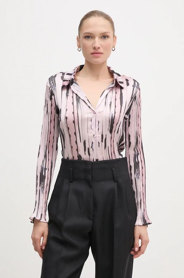 Sandro Ferrone Košulja Sandro Ferrone za žene, boja: ružičasta, regular, s klasičnim ovratnikom, SFS32YBEMARTORA