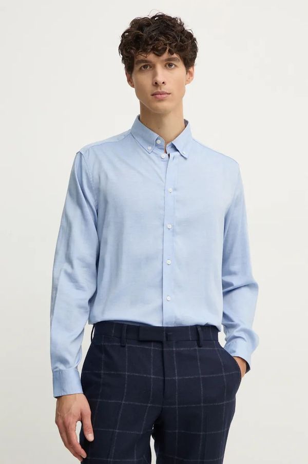 Sisley Košulja Sisley za muškarce, regular, s button-down ovratnikom, 5SEQSQ049