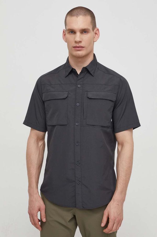 The North Face Košulja The North Face Sequoia za muškarce, boja: siva, regular, s klasičnim ovratnikom, NF0A4T190C51