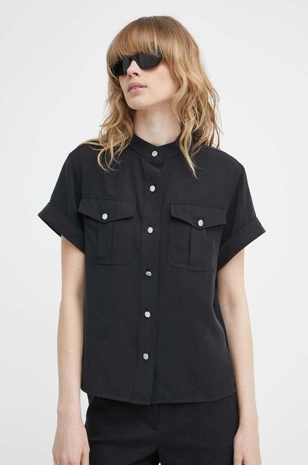 Theory Košulja Theory za žene, boja: crna, regular