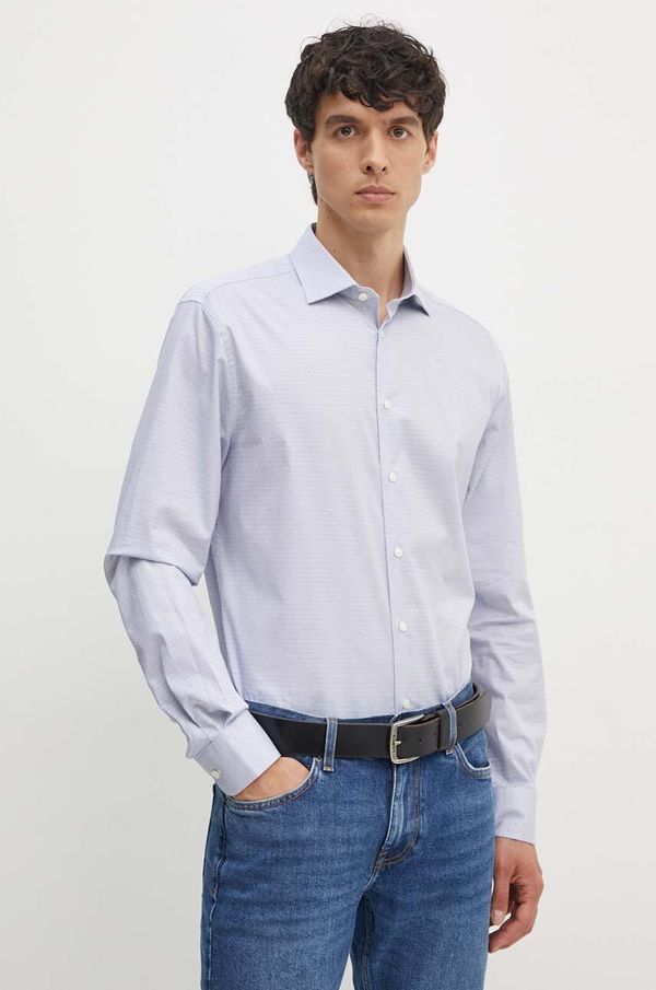 Tommy Hilfiger Košulja Tommy Hilfiger za muškarce, slim, s klasičnim ovratnikom, MW0MW34598